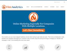 Tablet Screenshot of flintanalytics.com